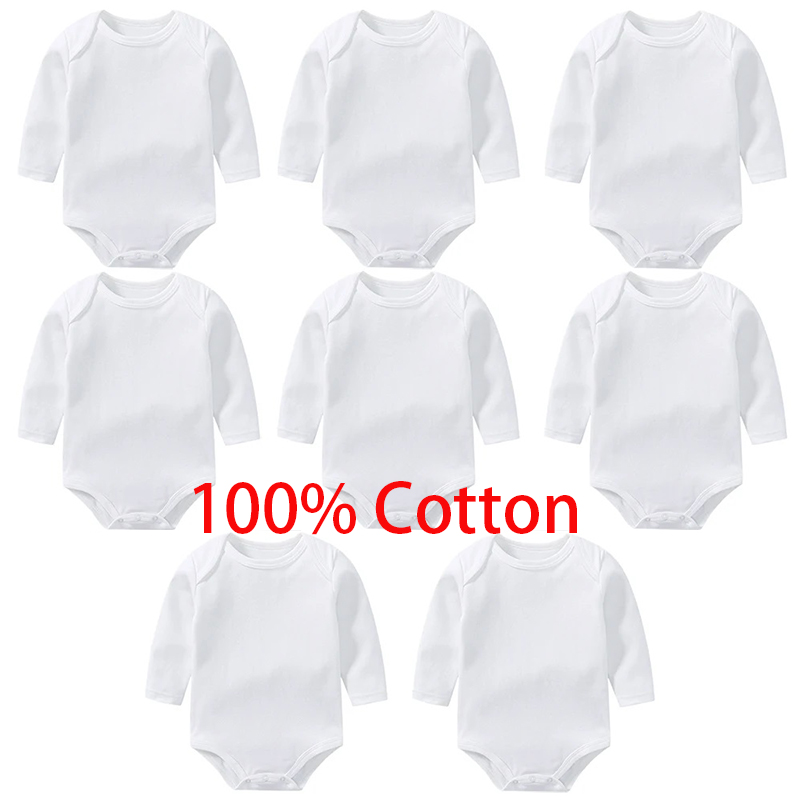 Baby Clothing Brands - 3/8 pçs/lote manga comprida bodysuits do