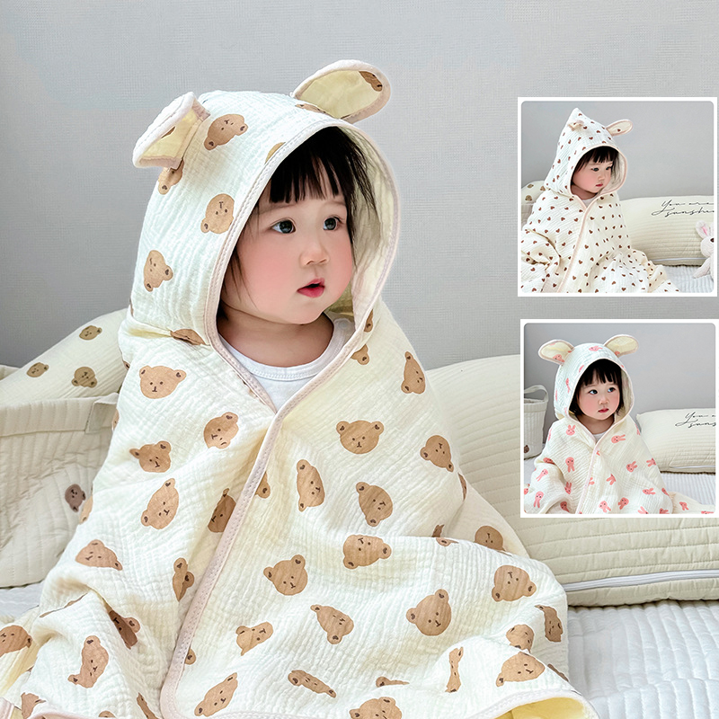 Hooded Bath Towel - Toalha de banho para bebês, 4