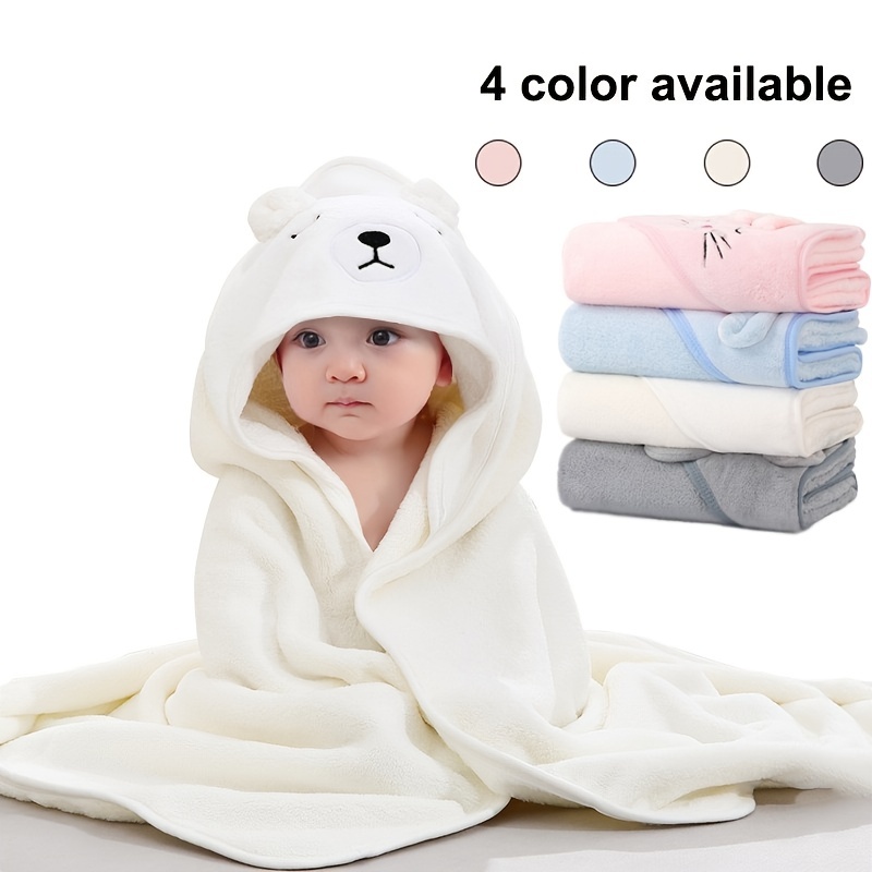 Hooded Bath Towel - Toalha de banho coral do velo