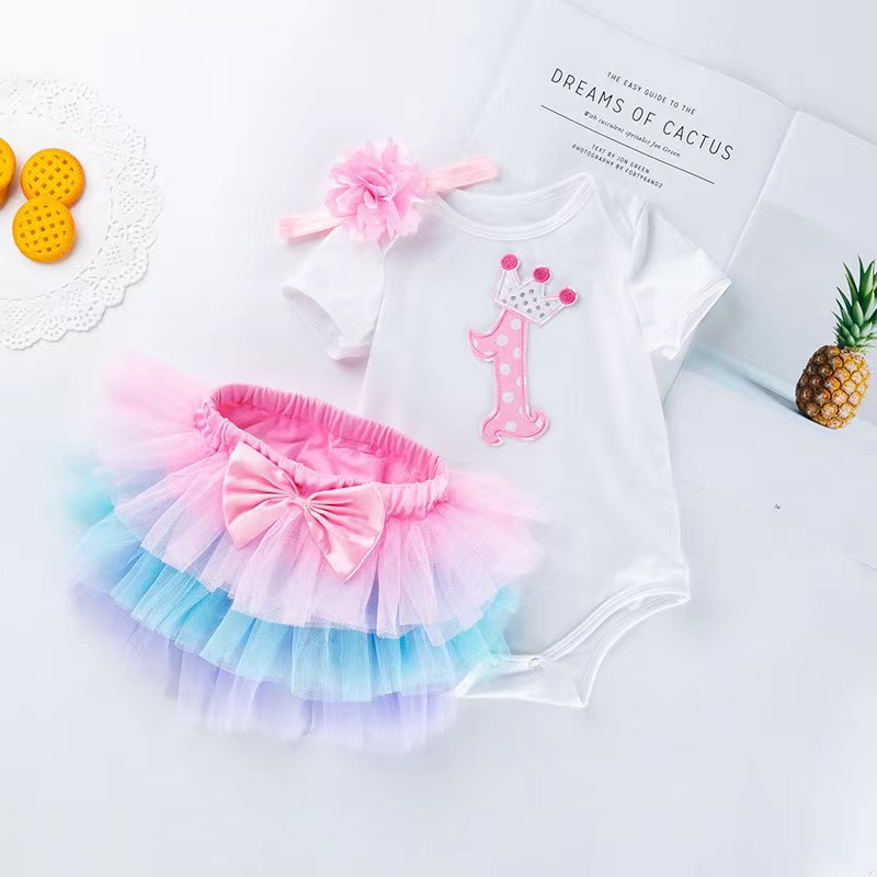 Baby Clothing Online - Conjunto de aniversário de bebê tutu