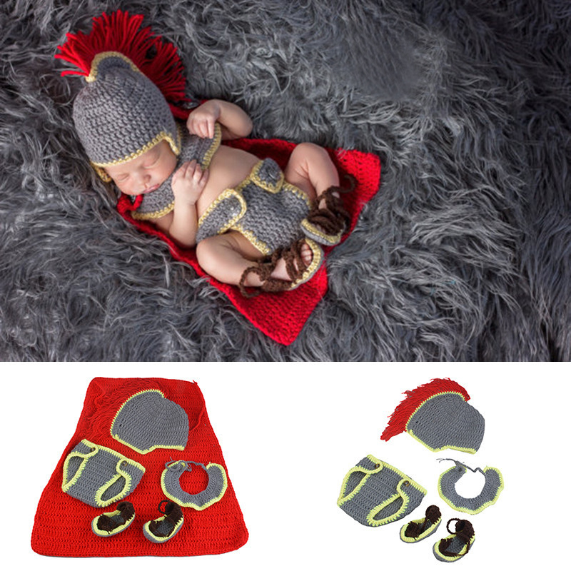 Baby Clothing Boy - Feito à mão crochê bebê recém-nascido