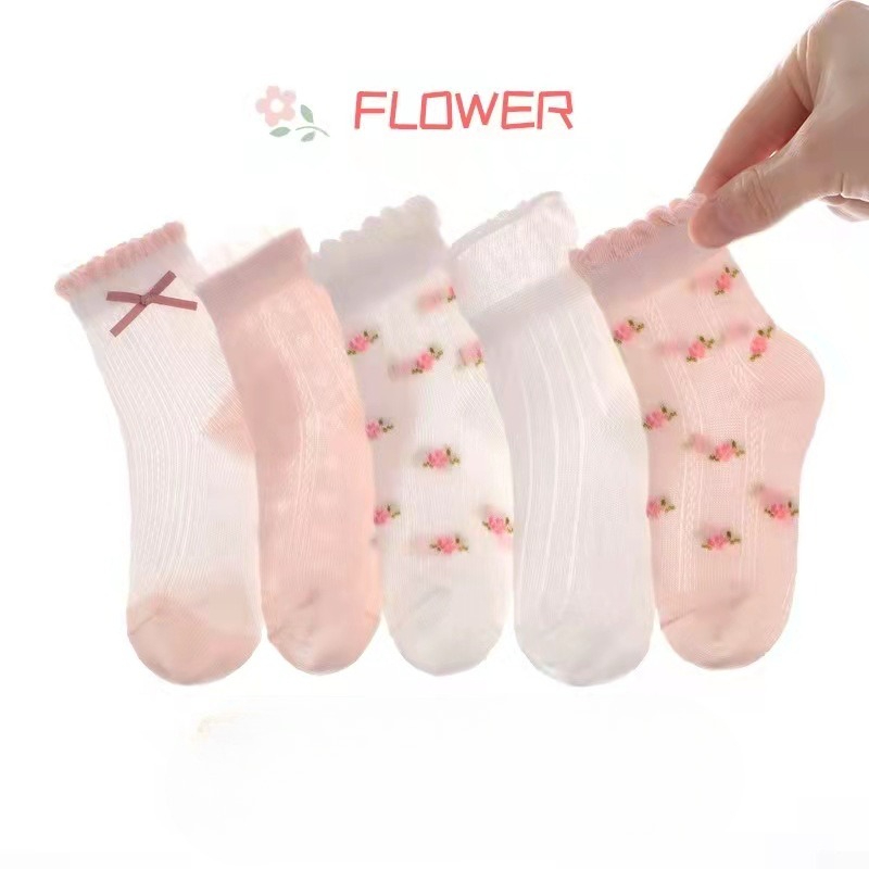 Baby Clothing Knitting Patterns - Meias para meninas com estampa de