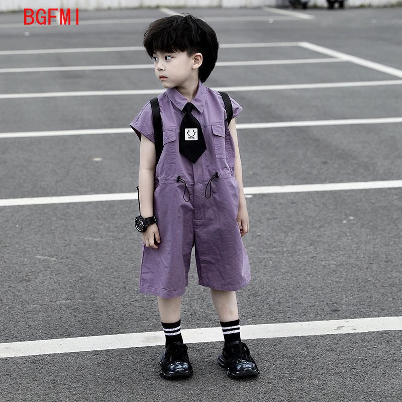Baby Clothing Boy - Crianças verão shorts macacão capri meninos