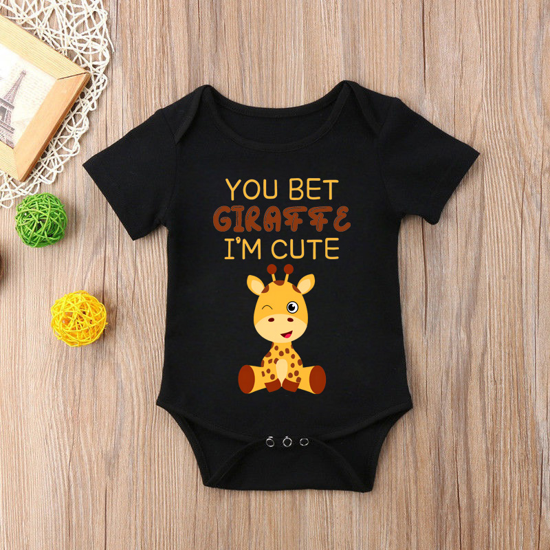Baby Clothing Brands - Novo bonito girafa impresso bebê macacão