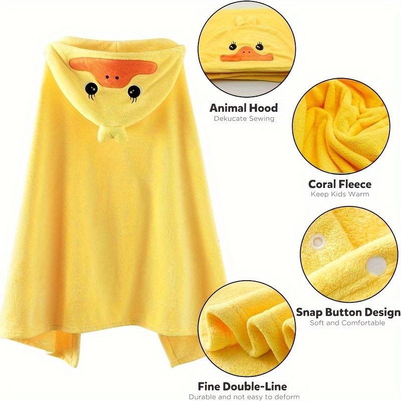 Hooded Bath Towel - Toalha de banho com capuz aconchegante,