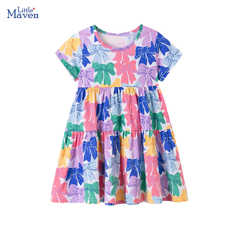 Baby Clothing Knitting Patterns - Roupas para Meninas Little Maven, Vestidos