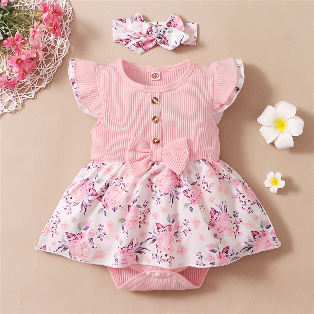 Baby Clothing Online - 0-18 meses bebê menina floral macacão