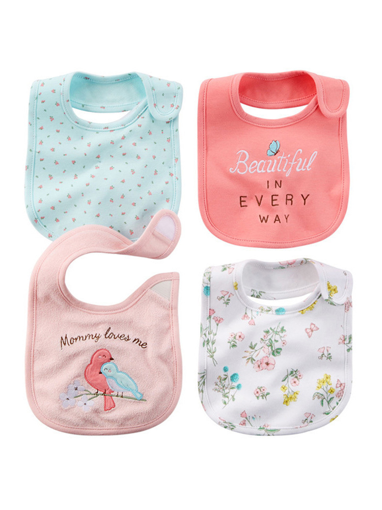 Baby Clothing Boy - Babadores de bebê 100% algodão, bandana