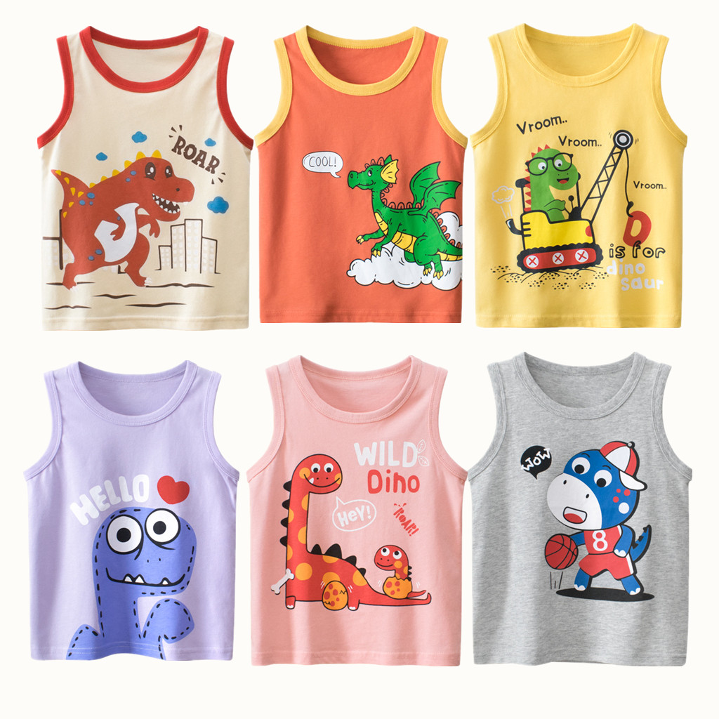 Baby Clothing For Sale - Coletes infantis de dinossauro, 100% algodão,
