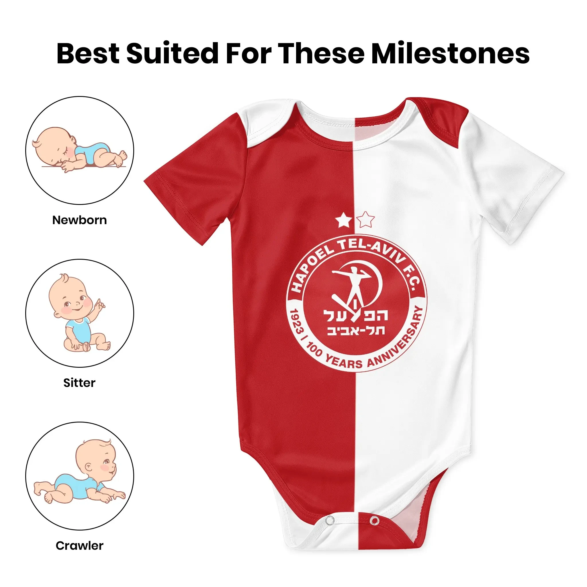 Hapoel Tel Aviv Body para bebê - Baby Clothing Brands avaliação e preço