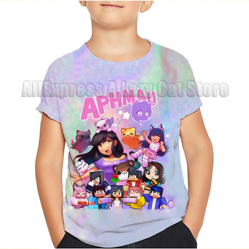 Aphmau-Crianças Meows Cat Cart - Baby Clothing For Sale avaliação e preço