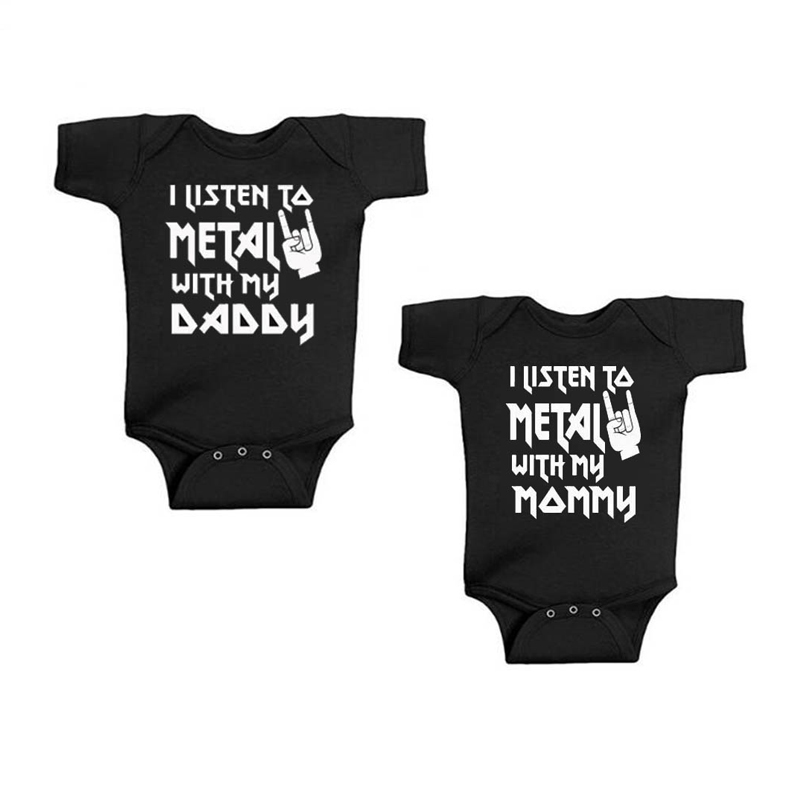 Body de metal com meu pai e ma - Baby Clothing Brands avaliação e preço