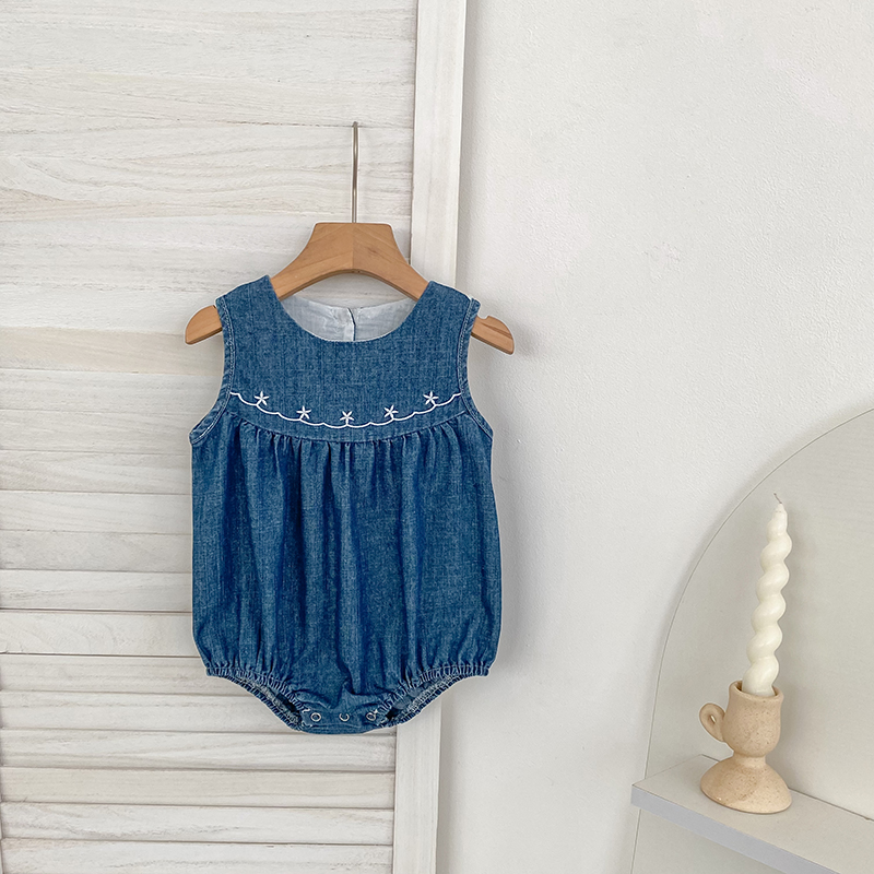Macacão Jeans Sem Mangas para  - Baby Clothing Online avaliação e preço