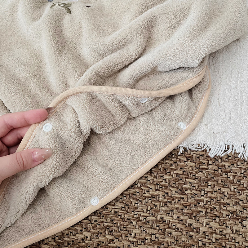 Capas de lã coral para criança - Hooded Bath Towel avaliação e preço
