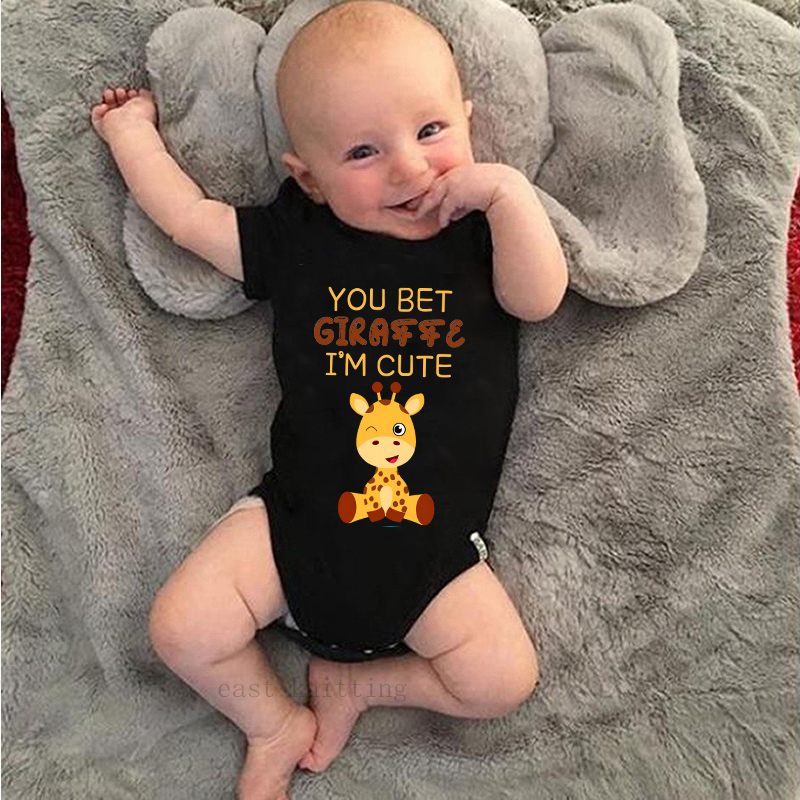 Novo bonito girafa impresso be - Baby Clothing Brands avaliação e preço