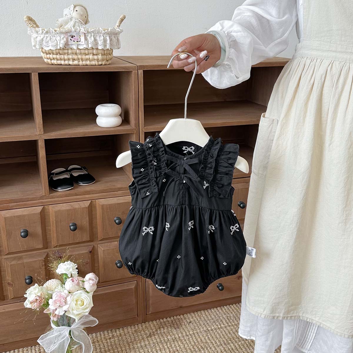 Macacão Preto com Estampa de L - Baby Clothing Online avaliação e preço