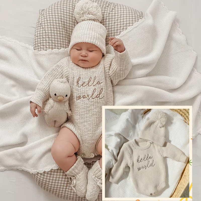 Ylsteed olá mundo tricô recém- - Baby Clothing Brands avaliação e preço
